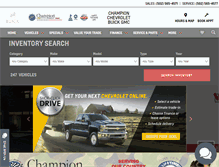 Tablet Screenshot of driveachampion.com